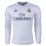 Real Madrid Home Soccer Jersey 2015-16 LS