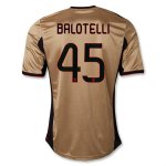 13-14 AC Milan #45 BALOTELLI Away Golden Jersey Shirt
