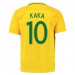 Brazil Home Soccer Jersey 2016/17 Kaka 10