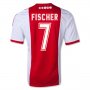 13-14 Ajax #7 Fischer Home Soccer Jersey Shirt