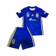 Kids Tigres UANL Away Soccer Kit 2017/18 blue (Shirt+Shorts)
