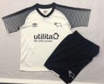 Children Derby County Home Soccer Suits 2019/20 Shirt and Shorts
