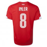 2014 Switzerland #8 INLER Home Soccer Jersey