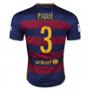 Barcelona Home Soccer Jersey 2015-16 PIQUE #3