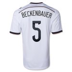 2014 Germany #5 BECKENBAUER Home White Soccer Jersey Shirt