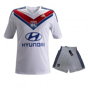 13-14 Olympique Lyonnais Home White Jersey(Shirt+Shorts)