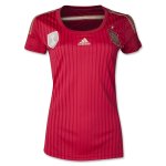 2014 Spain Home Red Women's Jersey Shirt