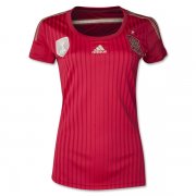 2014 Spain Home Red Women's Jersey Shirt