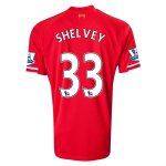 13-14 Liverpool #33 SHELVEY Home Red Soccer Shirt