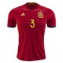 Spain Home Soccer Jersey 2016 PIQUE #3