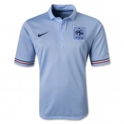 2013 France Away Blue Soccer Jersey Shirt