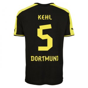 13-14 Borussia Dortmund #5 Kehl Away Black Jersey Shirt