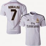 Ballon d'Or 2014 Winner Ronaldo #7 Home Soccer Jersey White