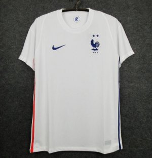 France Away Soccer Jersey White 2020