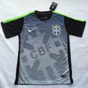 Brazil Black-Grey Training Shirt 2015-16