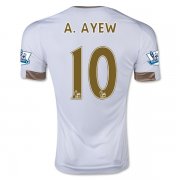 Swansea City Home Soccer Jersey 2015-16 A. AYEW #10