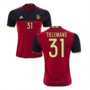 Belgium Home Soccer Jersey 2016 Tielemans 31