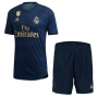 19-20 Real Madrid Away Navy Soccer Jerseys Kit(Shirt+Short+Socks)