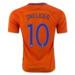 Netherlands Home Soccer Jersey 2016 SNEIJDER 10