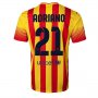 13-14 Barcelona #21 ADRIANO Away Soccer Jersey Shirt