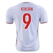 Russia Away Soccer Jersey 2016 9 Kokorin