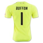 Italy Yellow Goalkeeper Jersey Euro 2016 Buffon #1