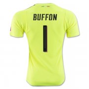 Italy Yellow Goalkeeper Jersey Euro 2016 Buffon #1
