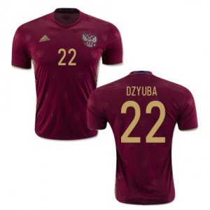 Russia Home Soccer Jersey 2016 22 Dzyuba