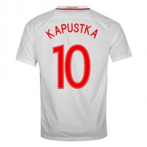 Poland Home Soccer Jersey 2016 Kapustka 10