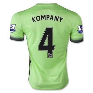 Manchester City Third Soccer Jersey 2015-16 KOMPANY #4