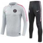 2018-19 PSG Training Tracksuit Grey/Pink