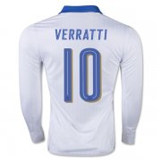 Italy Away Soccer Jersey 2016 VERRATTI #10 LS