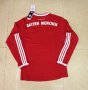 13-14 Bayern Munich Home Red Long Sleeve Jersey Shirt