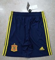 Spain Home Blue Soccer Shorts 2020