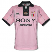 Juventus Away Pink Soccer Retro Jerseys Shirt 97-98