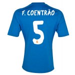 13-14 Real Madrid #5 F.Coentrao Away Blue Soccer Jersey Shirt