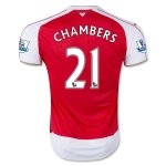 Arsenal Home Soccer Jersey 2015-16 CHAMBERS #21
