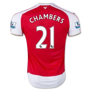 Arsenal Home Soccer Jersey 2015-16 CHAMBERS #21