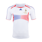 Retro 2006 France Away White Soccer Jerseys Shirt