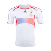 Retro 2006 France Away White Soccer Jerseys Shirt