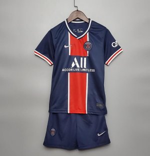 Children PSG Home Soccer Suits 2020/21