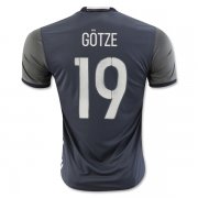 Germany Away Soccer Jersey 2016 GOTZE #19