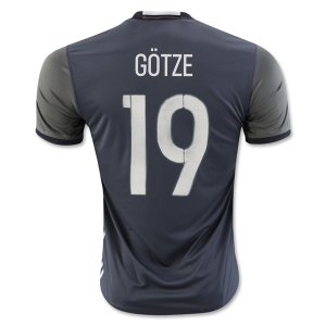 Germany Away Soccer Jersey 2016 GOTZE #19