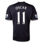 13-14 Chelsea #11 OSCAR Black Away Soccer Jersey Shirt