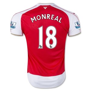 Arsenal Home Soccer Jersey 2015-16 MONREAL #18