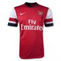 13/14 Arsenal #19 S.Cazorla Home Red Soccer Jersey Shirt