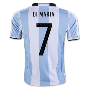 Argentina Home Soccer Jersey 2016 DI MARIA #7