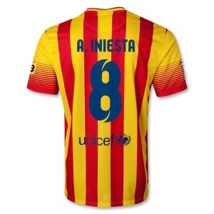 13-14 Barcelona #8 A.INIESTA Away Soccer Jersey Shirt