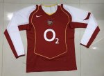 Retro Arsenal Long Sleeve Home Soccer Jerseys 2004/05
