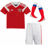 Kids Russia Home Soccer Kit 2018 World Cup (Shirt+Shorts+Socks)